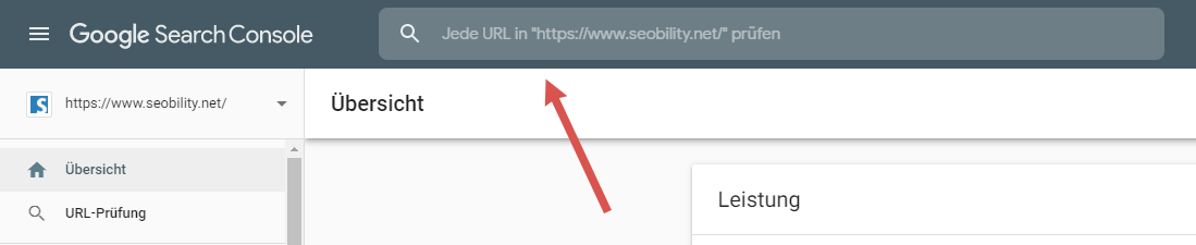 Google Search Console URL Prüftool
