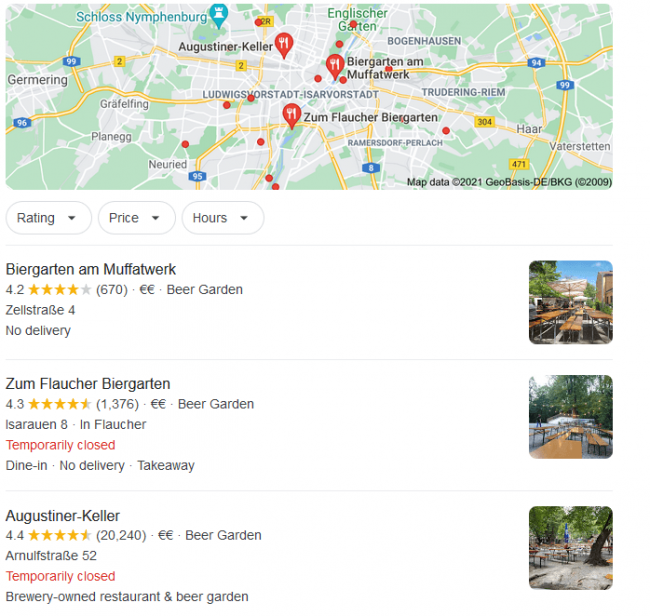 Local SEO Beispiel