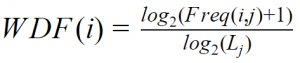 WDF Formel als Teil von WDF*IDF