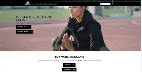 Adidas' online shop