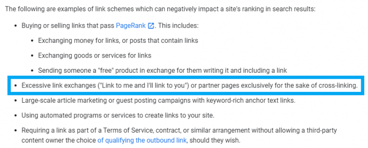 Link exchange