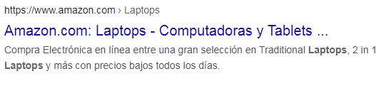 meta descripción Amazon