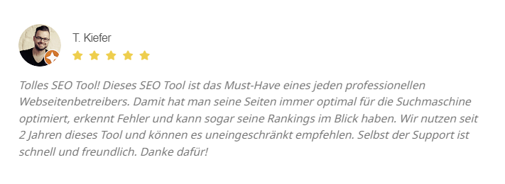 T. Kiefer - Tolles SEO Tool!