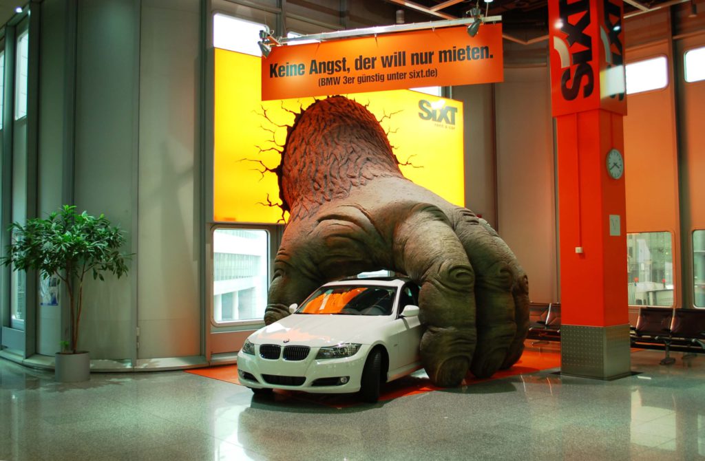 Beispiel - SIXT: Guerilla-Marketing