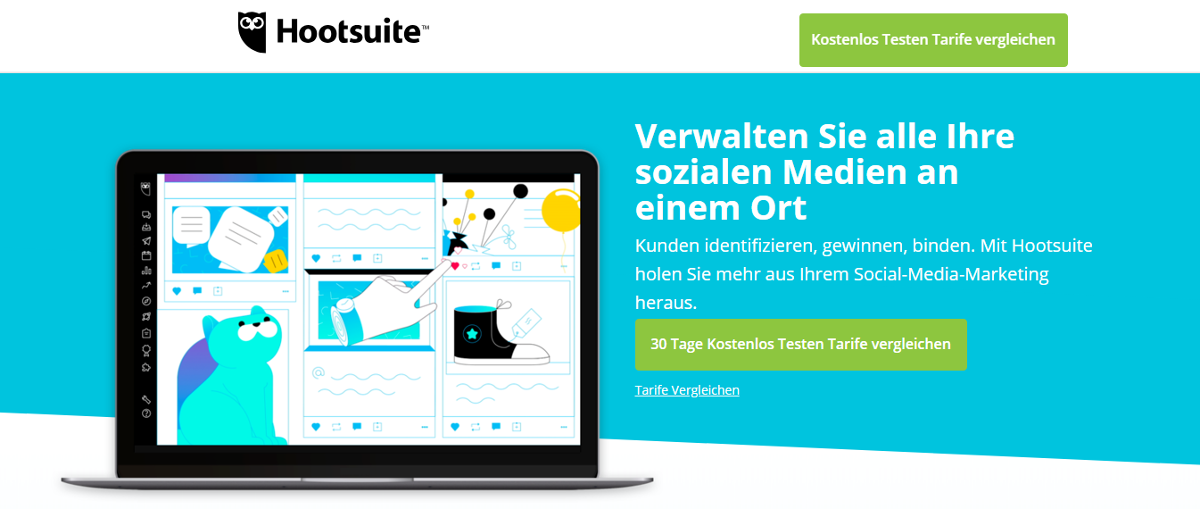 Landingpage Hootsuite