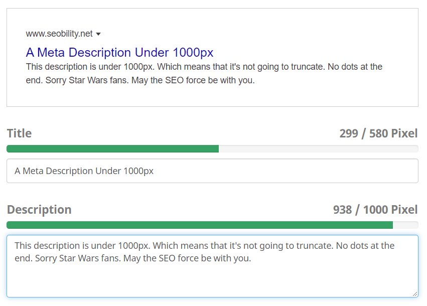 meta description testing tool