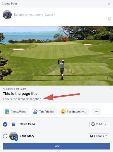 meta description on facebook