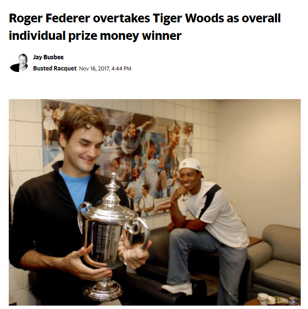 roger federer überholt tiger woods