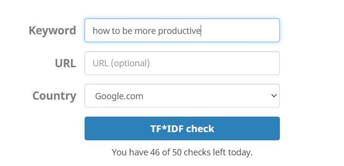 tf-idf tool