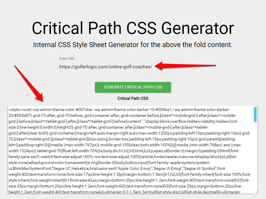 critical path CSS