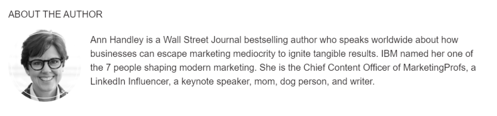 author bio