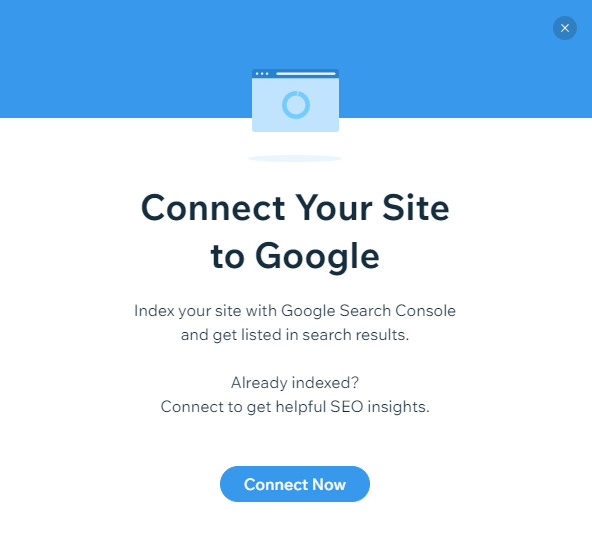 wix connect site to google