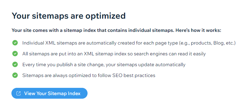 wix sitemaps