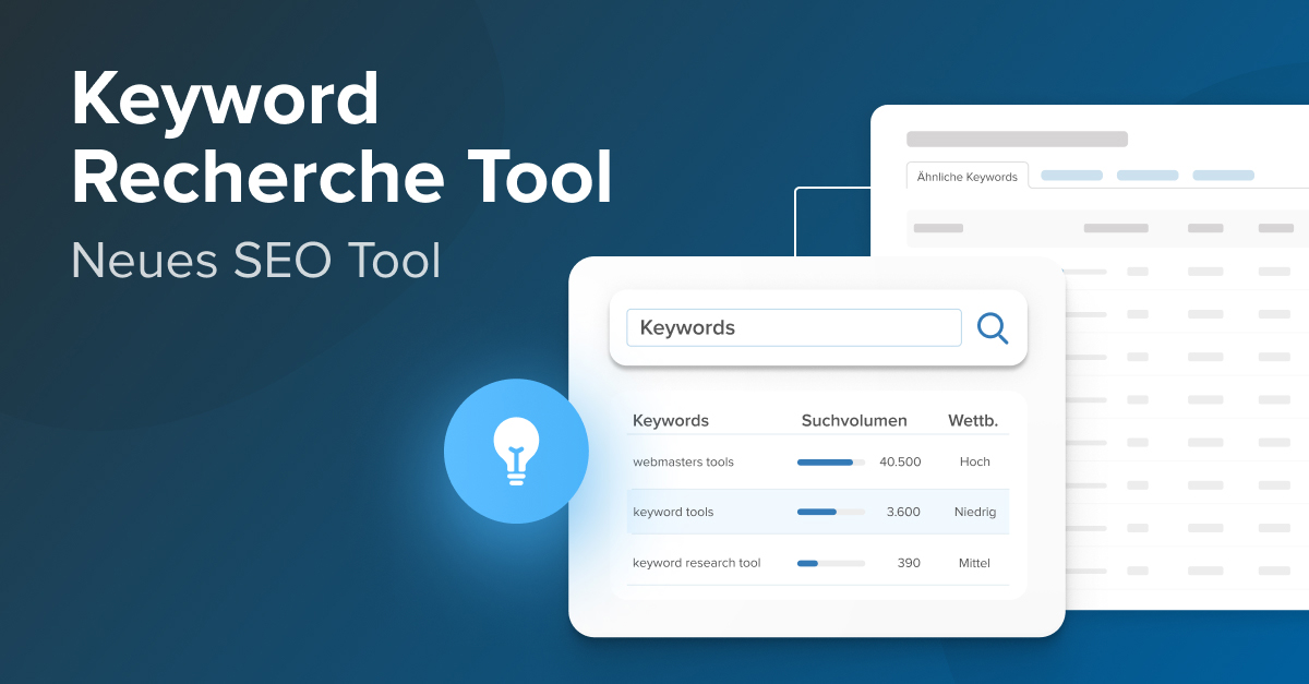 Keyword Recherche Tool von Seobility