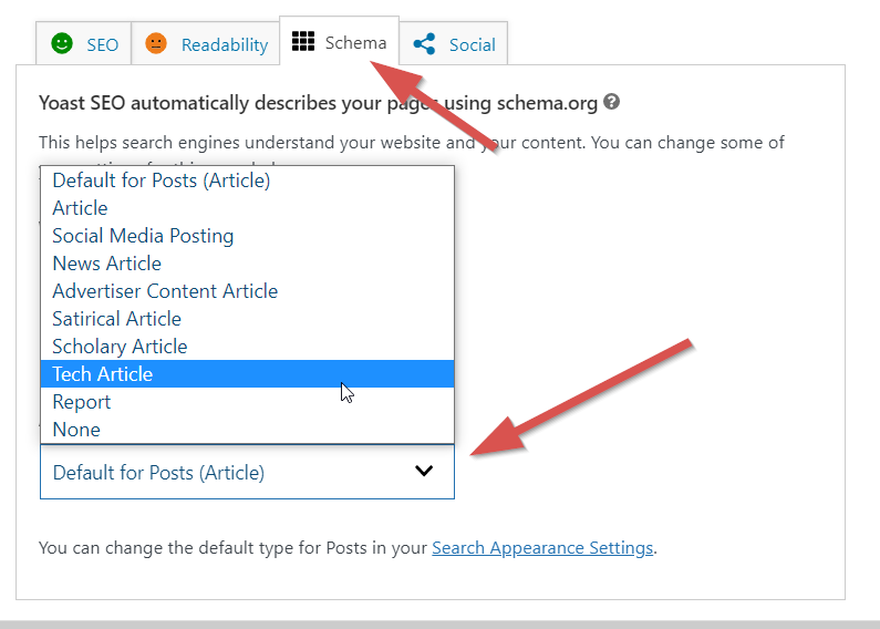 yoast overwrite schema