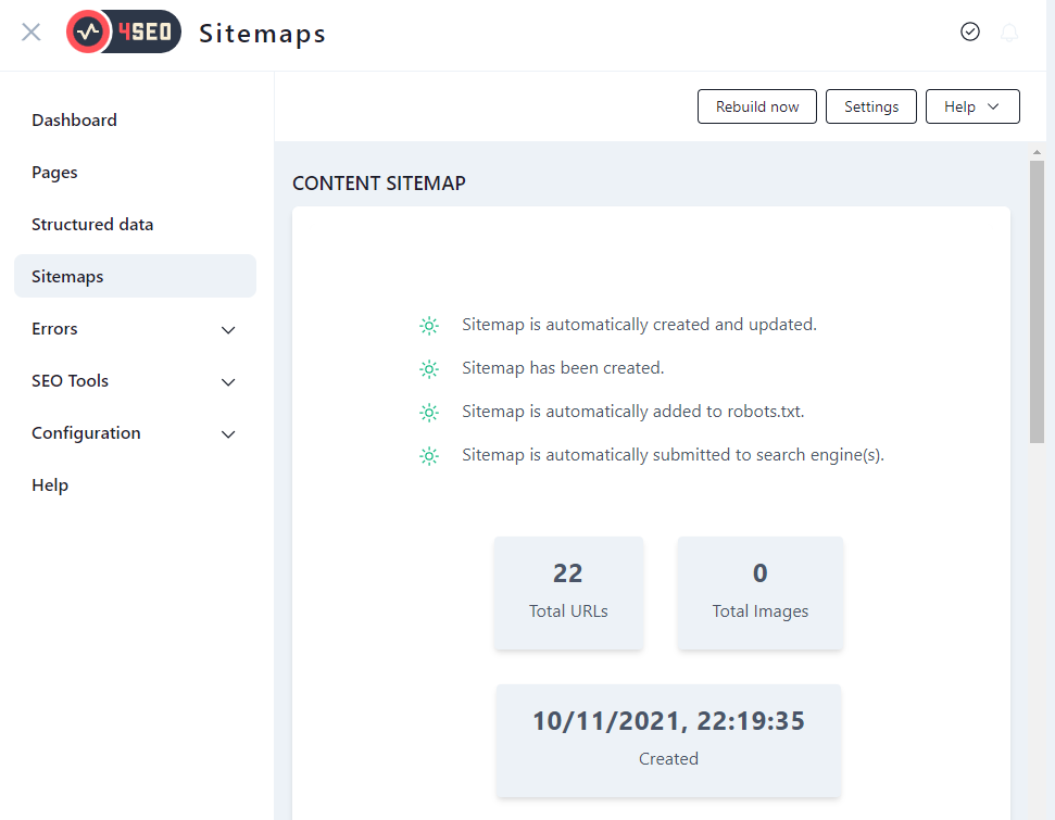 4seo sitemaps