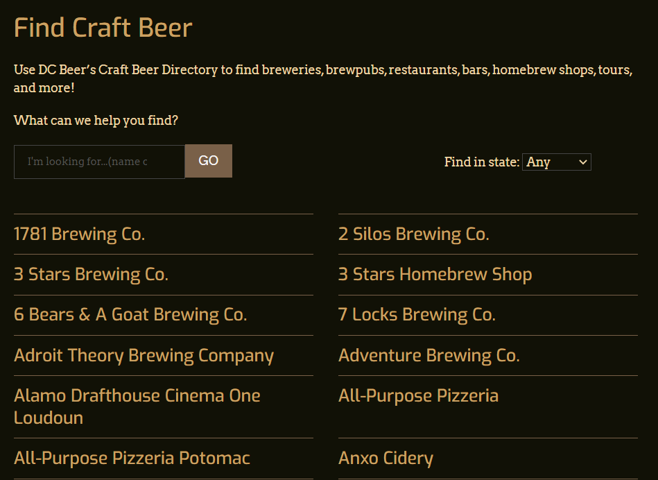 find craft beer
