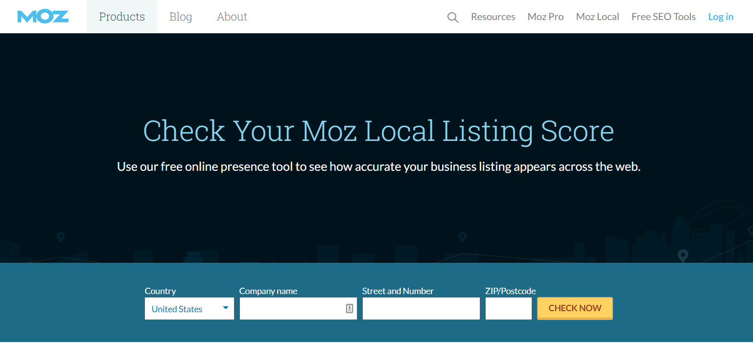 Moz local citation checker