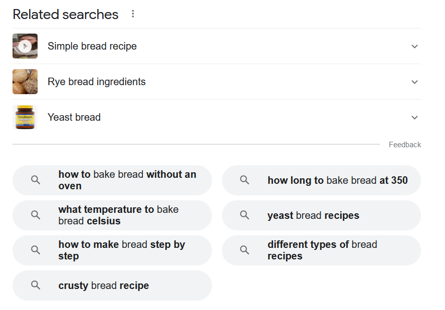 bake bread related searches