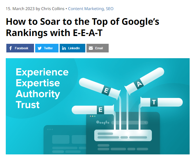 E-E-A-T guide on the Seobility blog