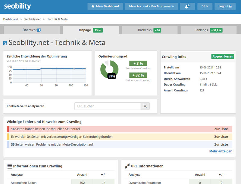 Seobility Website Audit