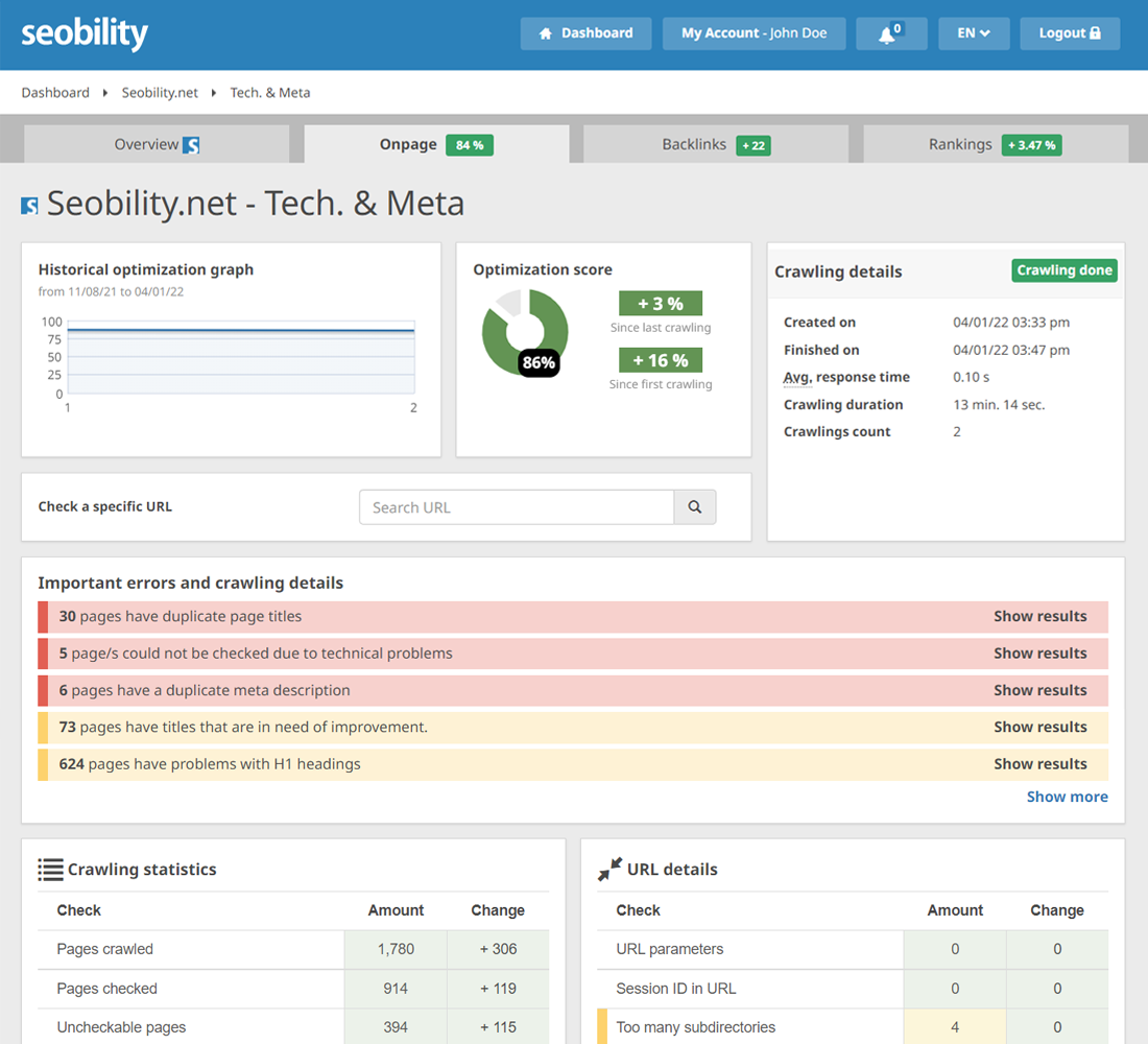 seobility.net tech and meta