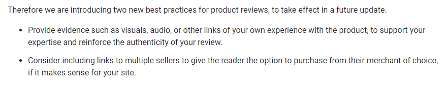 two new best practices for product reviews