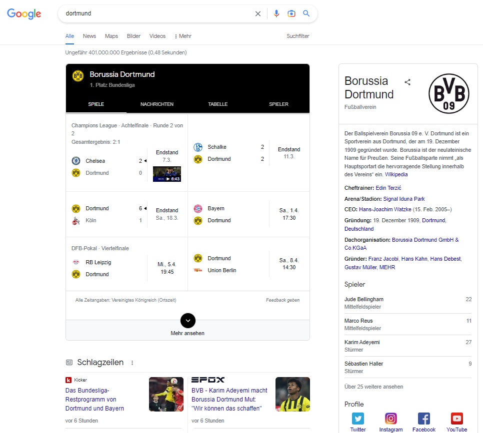 Suchergebnisse zum Keyword dortmund