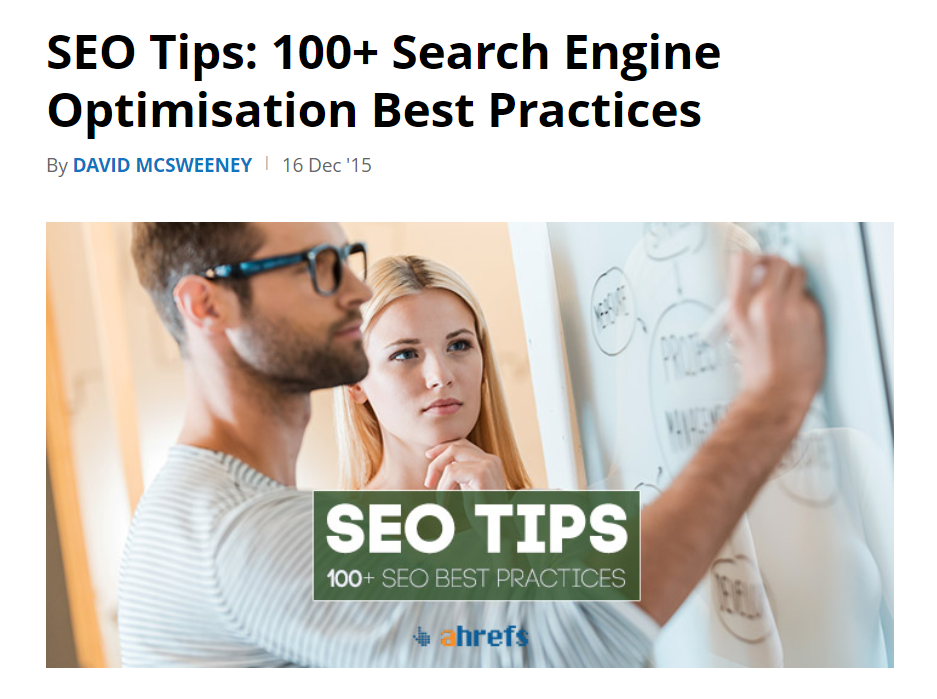 Blogartikel SEO Tipps von David