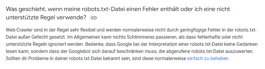 Google Search Central Blogartikel über robots.txt