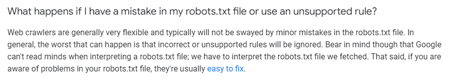 what Google Search Central says about robots.txt files