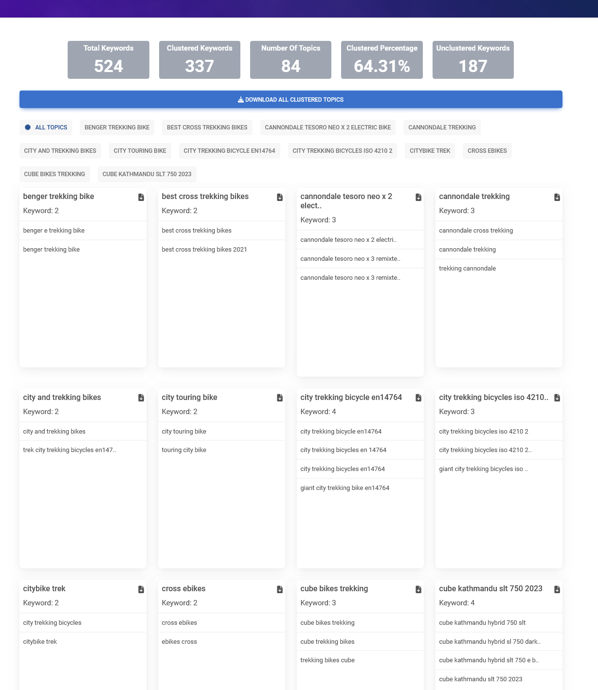 Create Clusters