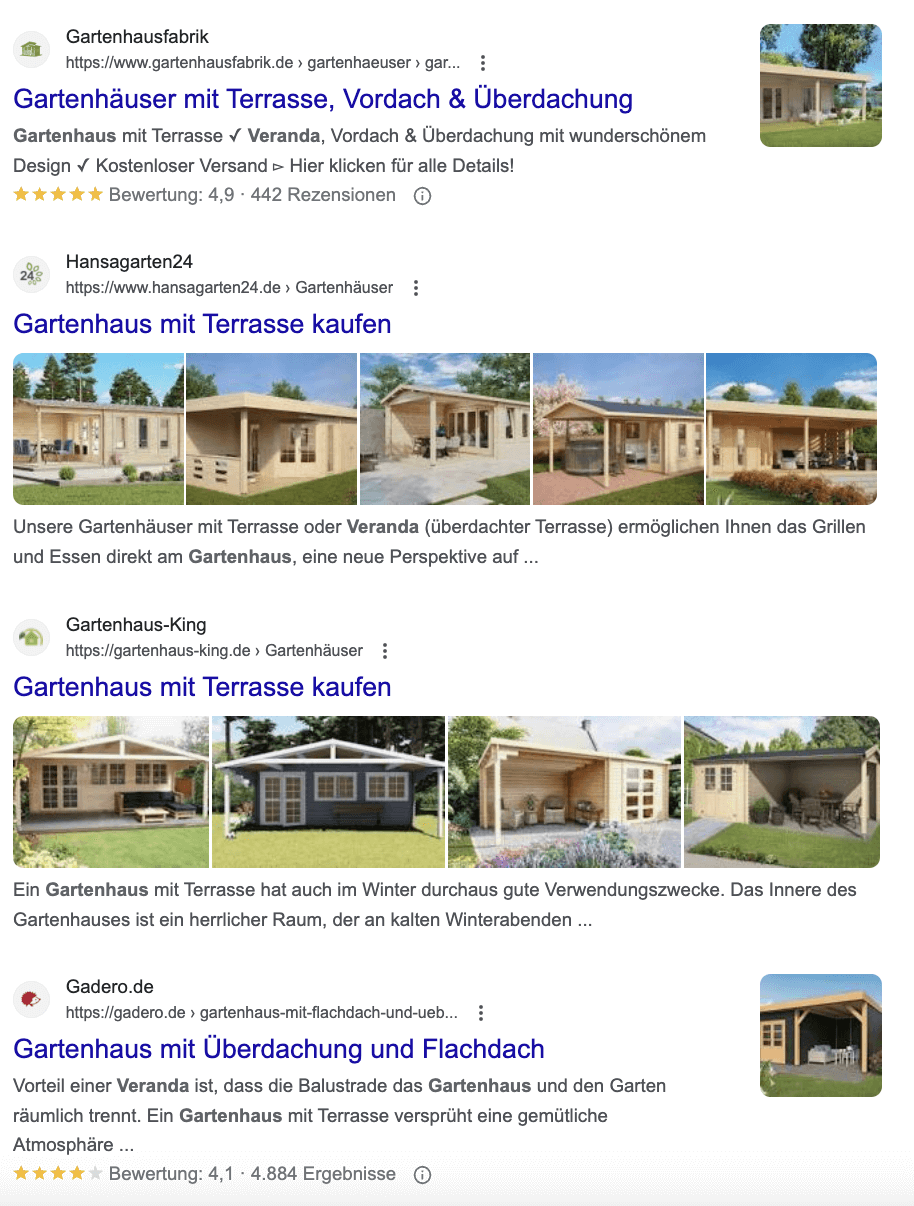 Google Suchergebnisse für Gartenhaus mit Veranda
