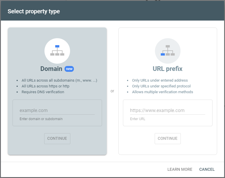 new Domain Property 