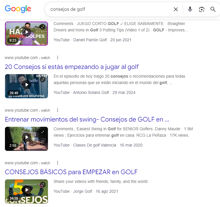Fragmentos enriquecidos de video