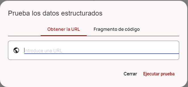 Probar los datos estructurados
