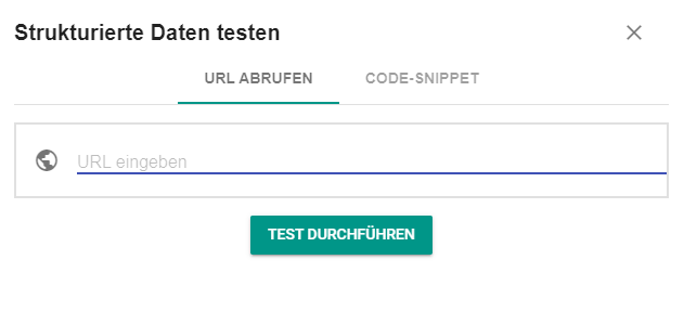 Strukturierte Daten testen