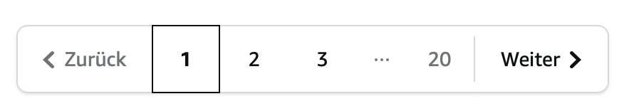Beispiel einer Pagination bei Amazon