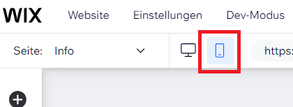 Durch Klick auf das Smartphone-Icon 