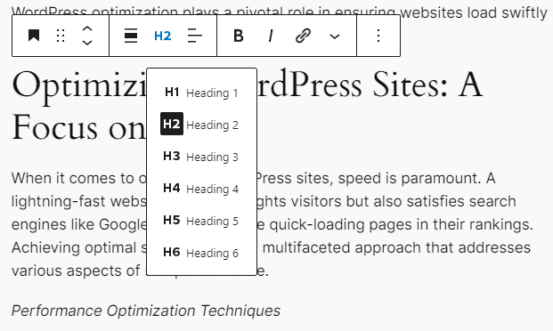 Überschriften Tags in WordPress