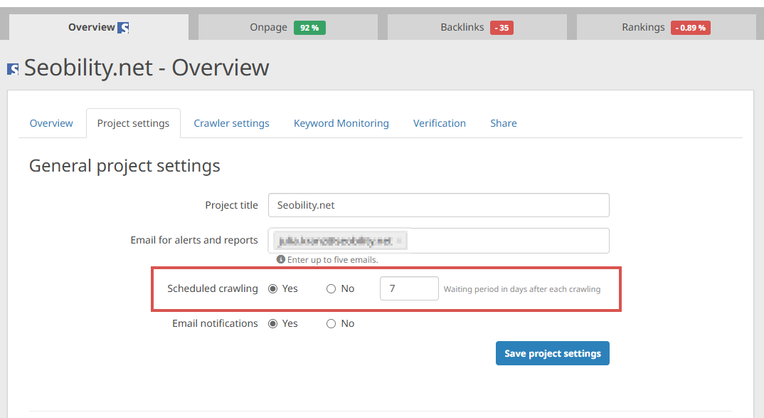 recrawl your site periodically