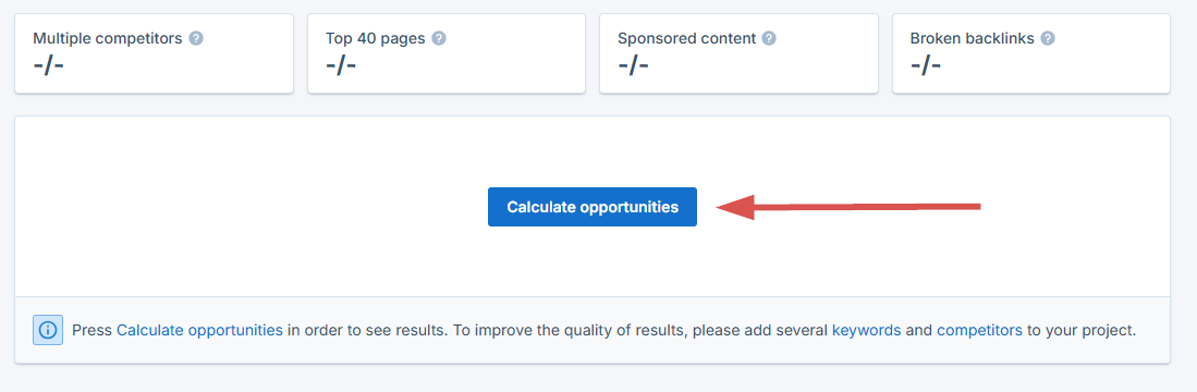 Calculate opportunities