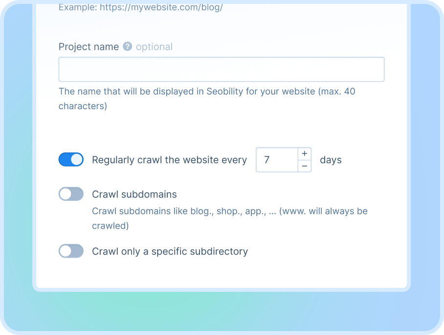 automatically audit your website with Seobility