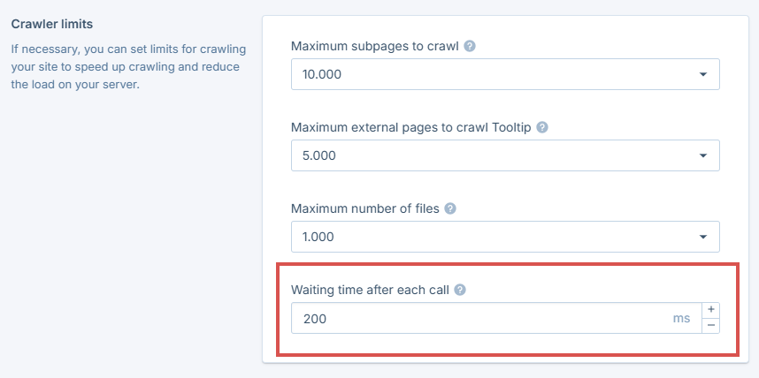 prevent server overload