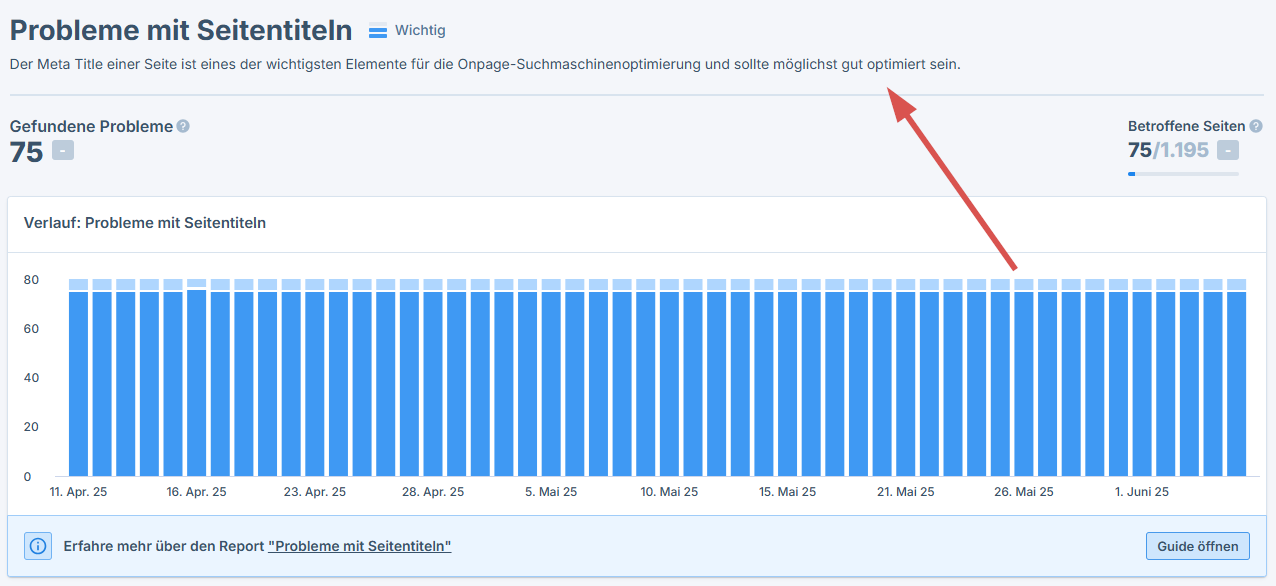 Beschreibung des Reports