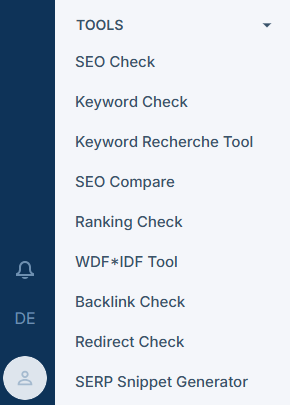 Tools in der Navigation