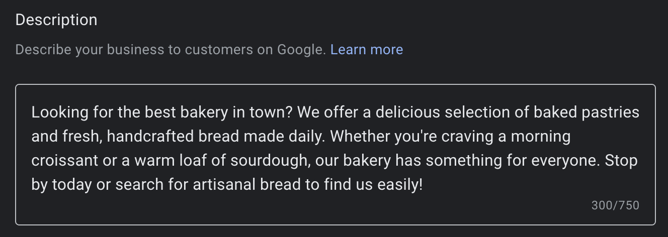 Business description