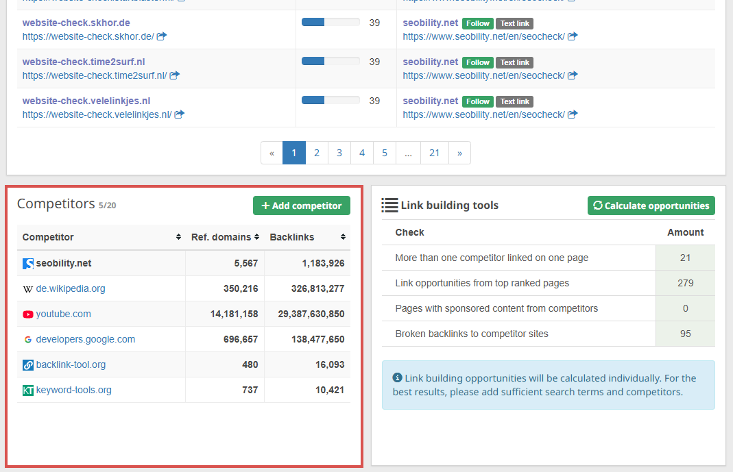 bottom of the Backlinks section