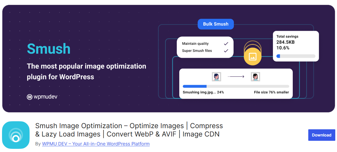 smush image optimization