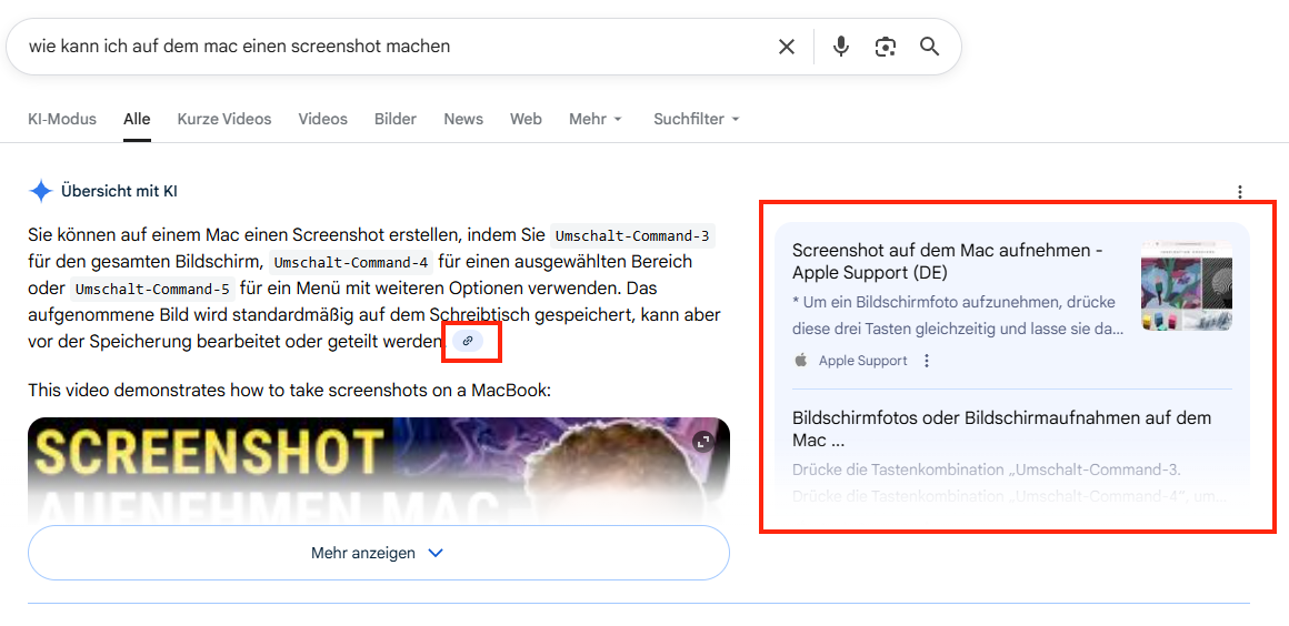 Beispiel für Citations